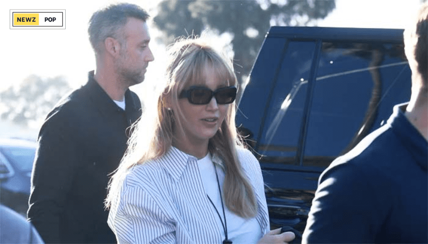 Jennifer Lawrence visit the Dodgers game